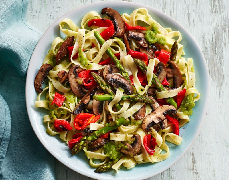 Asparagus and mushroom pasta | Slimming World