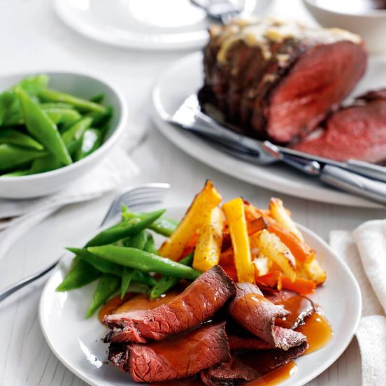 Roast beef with horseradish