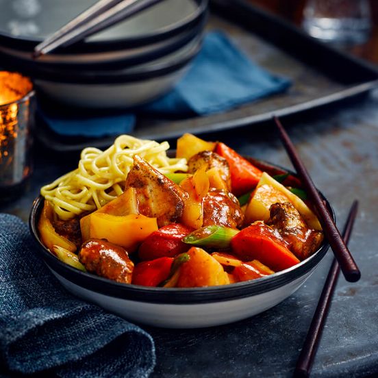 Slow-cooked sweet & sour chicken