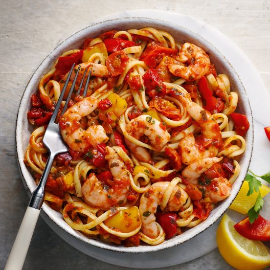 King prawn linguine