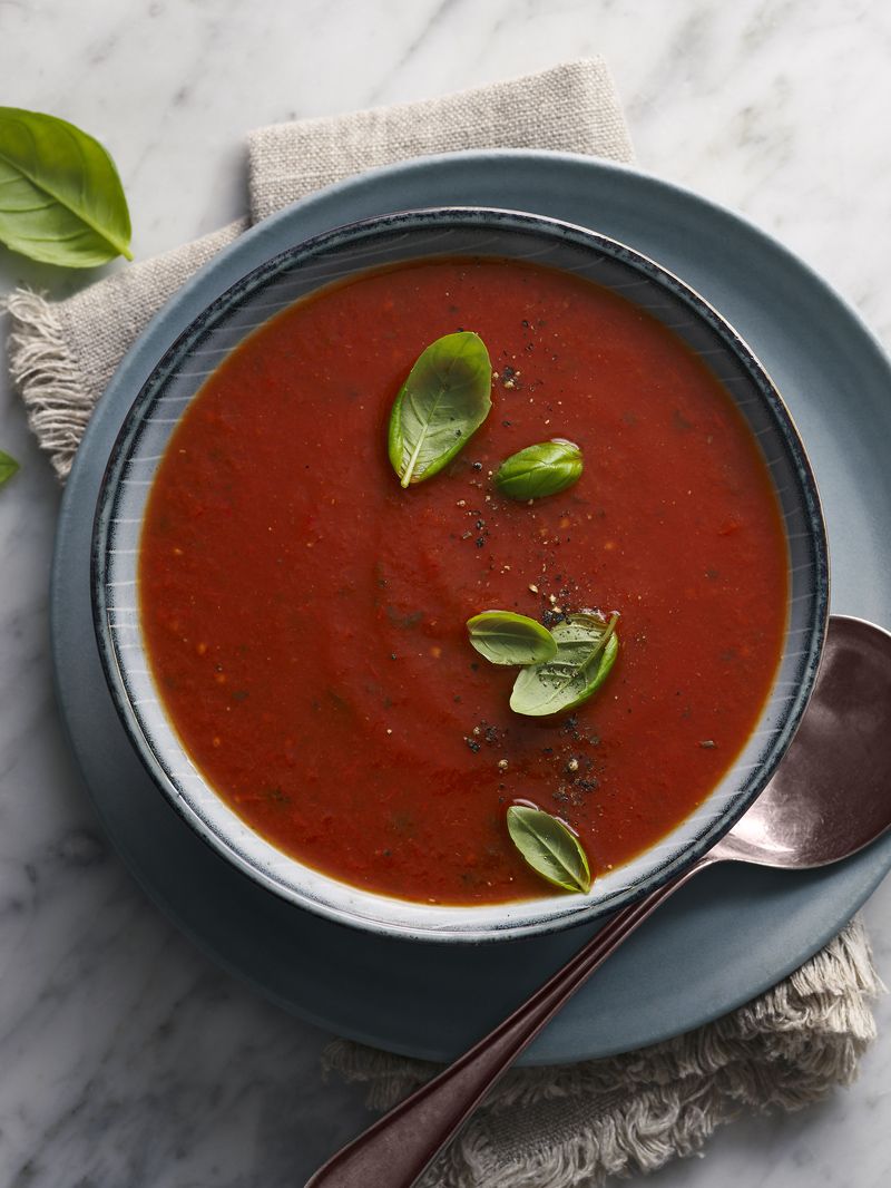 Tomato and basil soup