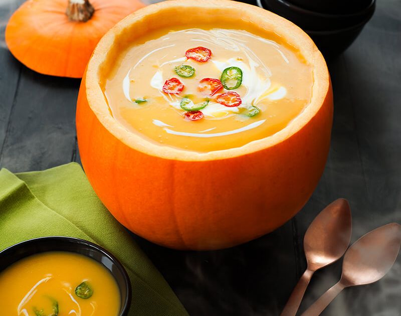 Spooky butternut squash soup | Slimming World