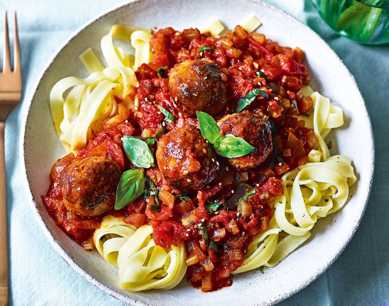 Smoky meatball tagliatelle Slimming World