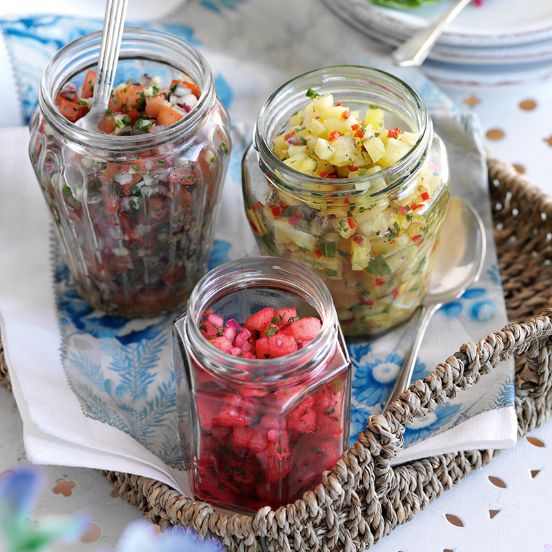 Summer salsa trio