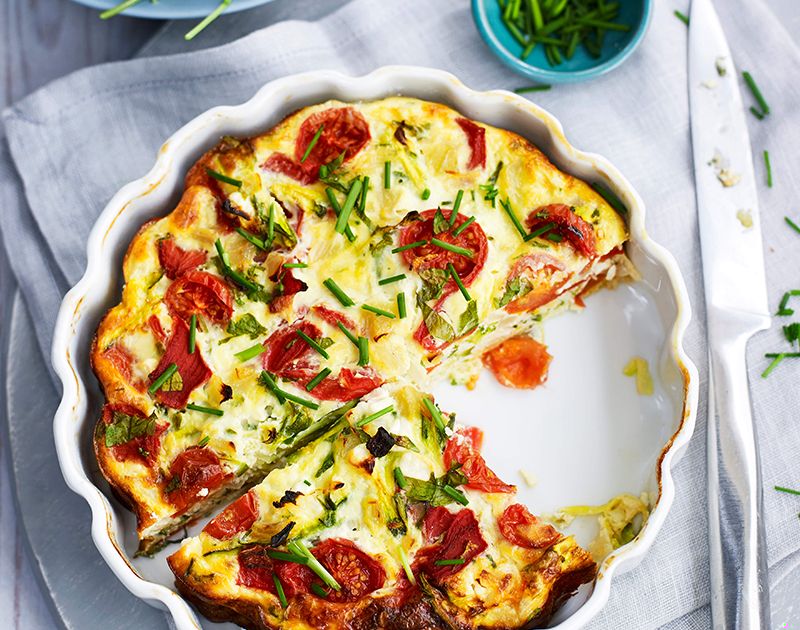 Herby vegetable quiche | Slimming World