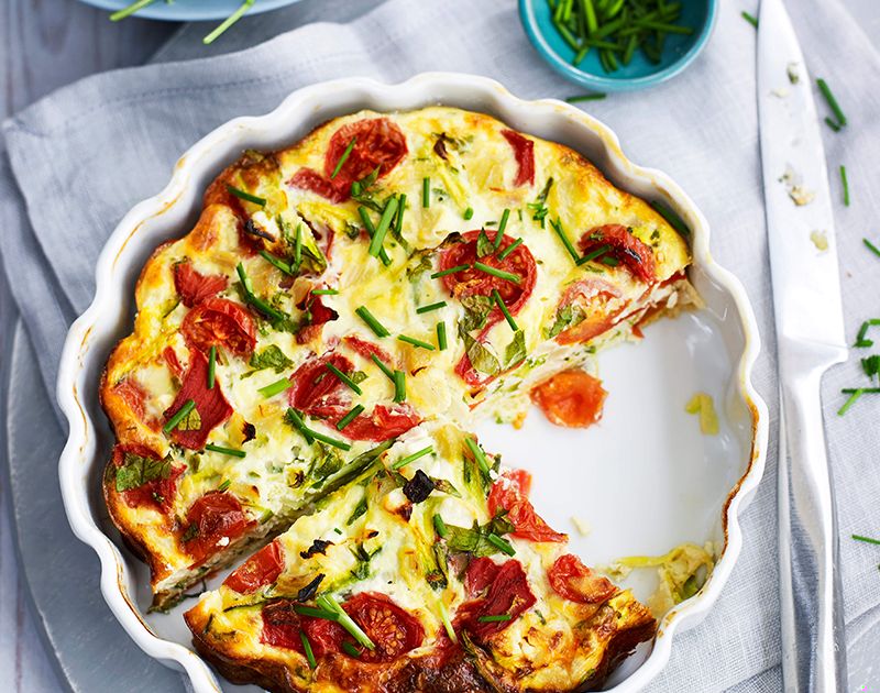Herby vegetable quiche | Slimming World