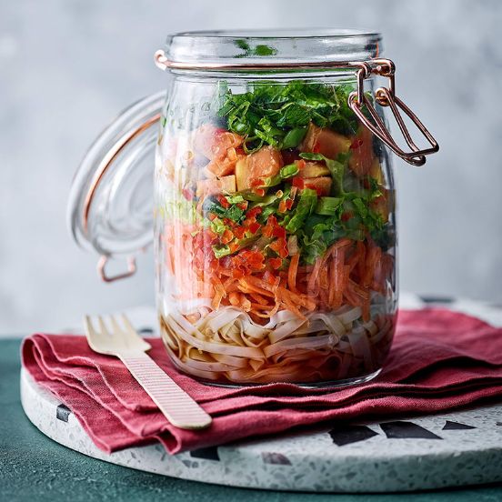 Asian-style noodle jar