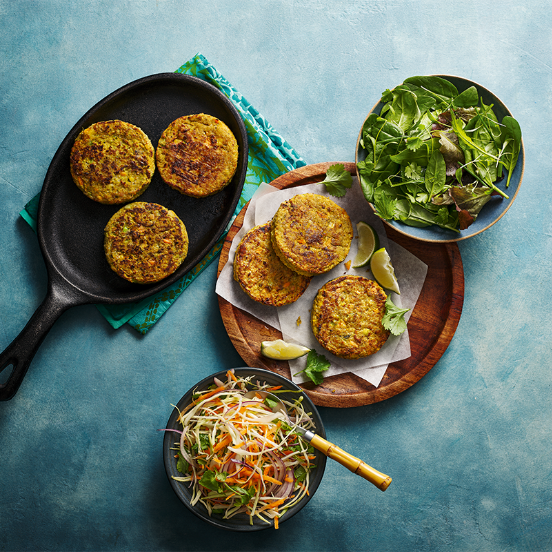 Thai-inspired veg burgers