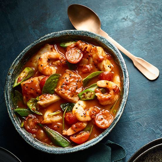 Jamaican seafood curry