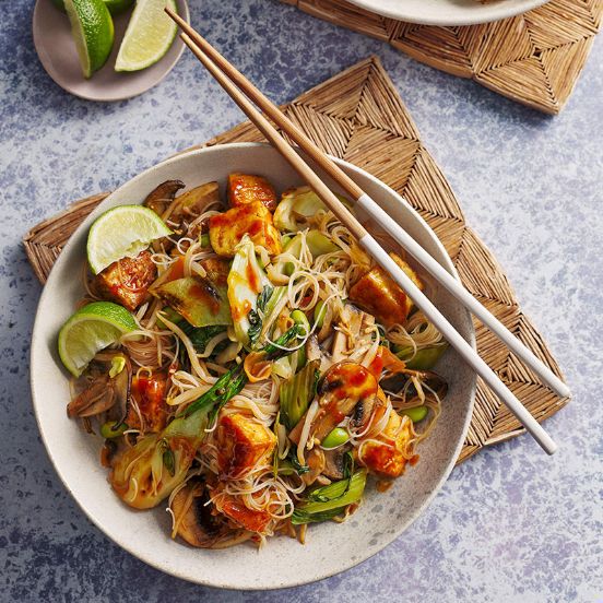 Sticky tofu noodles