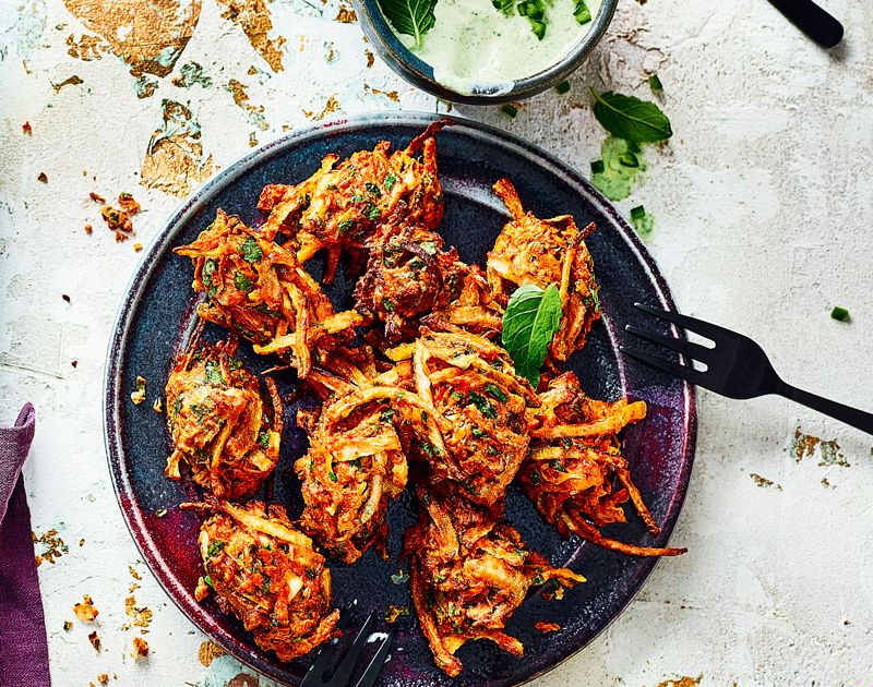 Air fryer onion bhajis Slimming World