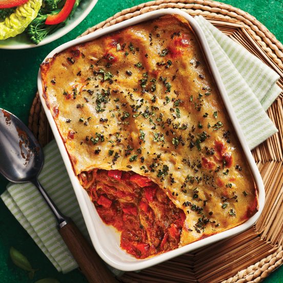 Vegetable lasagne