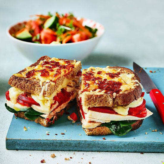 Chick ’n’ chorizo air toastie