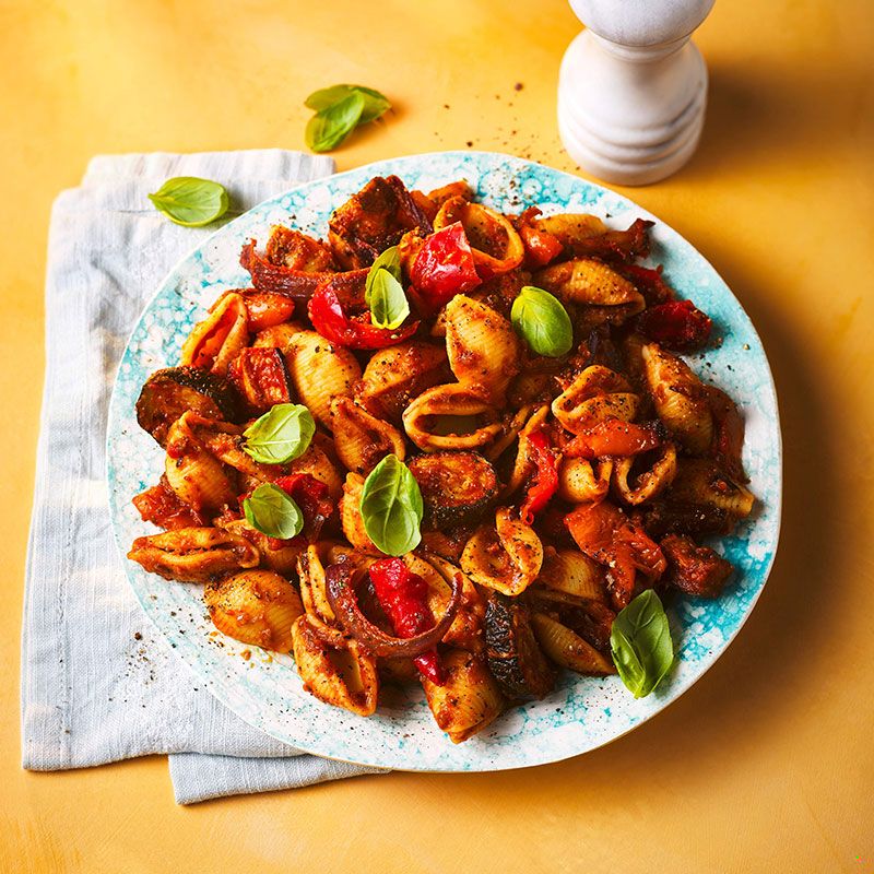 Smoky ratatouille pasta