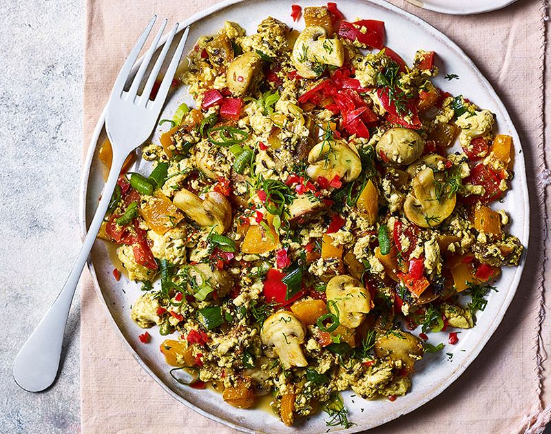 Spicy tofu scramble | Slimming World