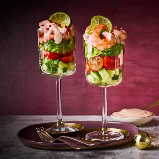 Gazpacho prawn cocktail