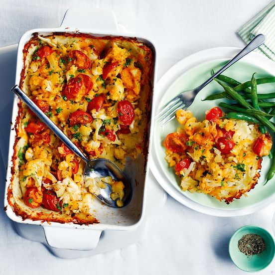 Cauliflower rosti pie