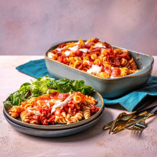 Pizza pasta bake