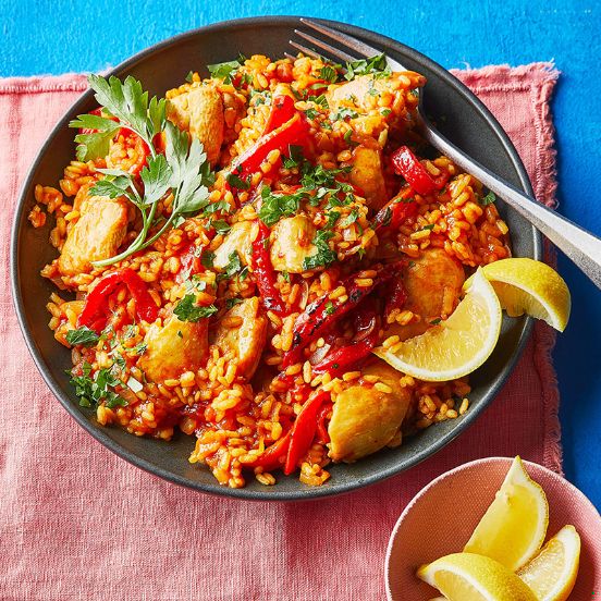Spanish-style chicken and rice