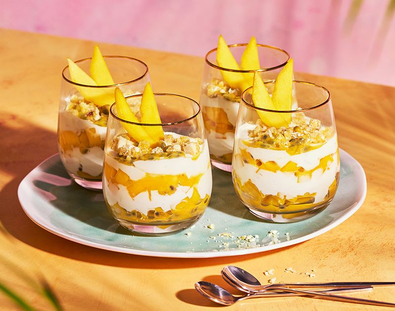 Mango and passion fruit fools | Slimming World