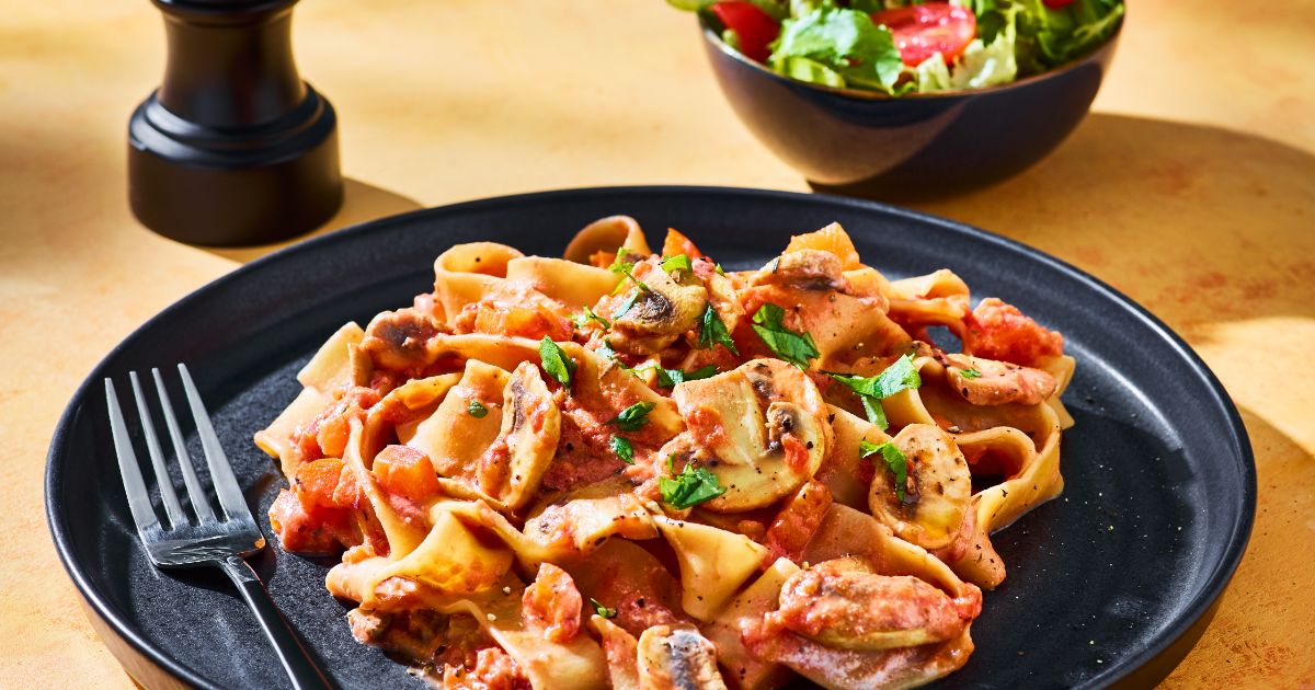 Creamy pasta sauce – Slimming World Creamy mushroom pappardelle | Slimming World