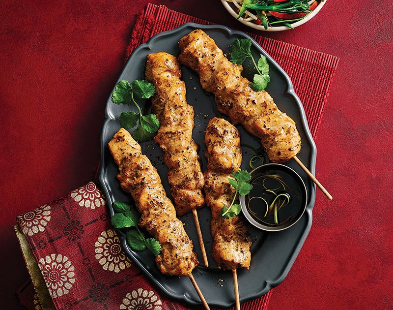 Salt and pepper chicken skewers | Slimming World