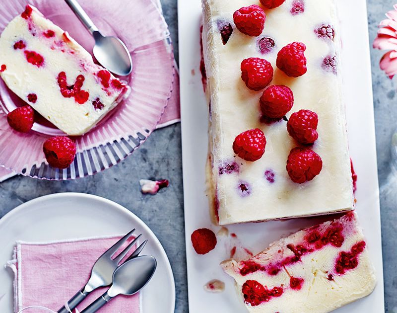 Raspberry and lemon semifreddo | Slimming World