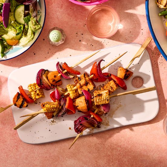 Creole veggie skewers