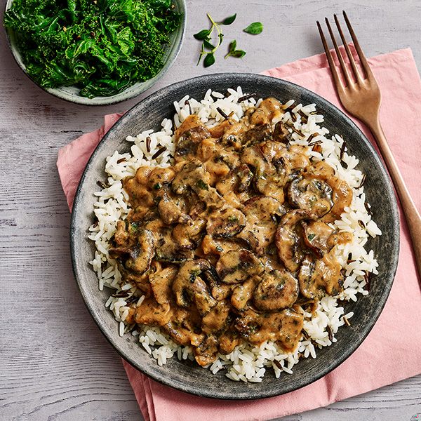 Mushroom stroganoff and rice | Slimming World