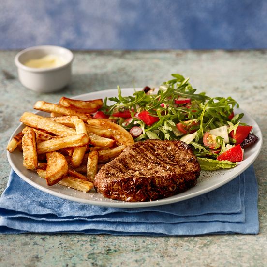 Steak and chips