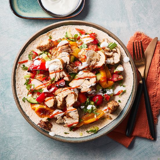 Chicken shawarma wraps