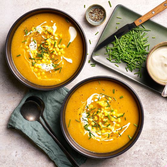 Sweet potato and corn chowder