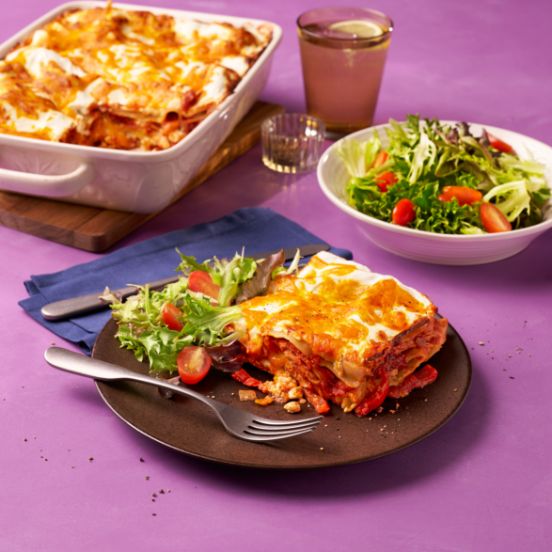 Chicken burrito lasagne