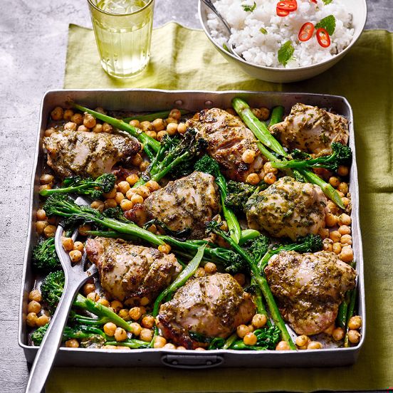 Thai green chicken bake
