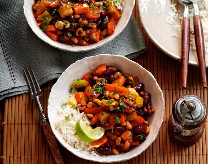 Vegetarian Chilli Recipe Black Eyed Bean And Vegetable Chilli Bowl Slimming World Vegetarian Chilli Recipe Black Eyed Bean And Vegetable Chilli Bowl Slimming World