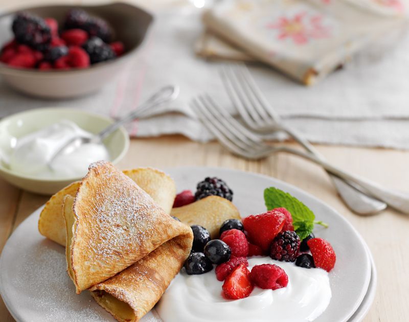 Healthy pancakes Mixed berry pancakes recipe Slimming World