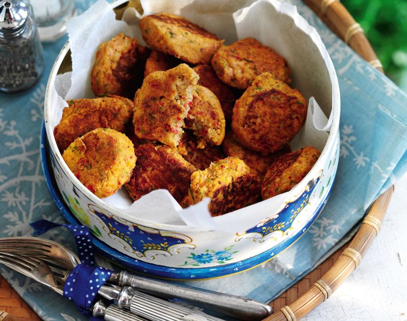 Healthy savoury snacks Slimming World Red pepper falafels Slimming