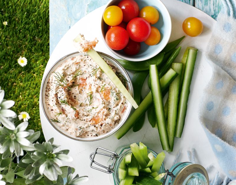Smoked salmon and dill pate with crudites | Slimming World book  App store  Group 11  cancel / close  Asset 1  Group 13  Group 27  Page 1  Group 9  Asset 10  sound_off  sound_on  Group 13 -image