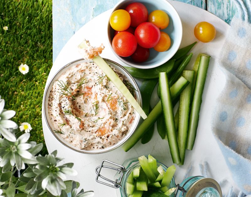 Smoked salmon and dill pate with crudites | Slimming World book  App store  Group 11  cancel / close  Asset 1  Group 13  Group 27  Page 1  Group 9  Asset 10  sound_off  sound_on  Group 13 -image